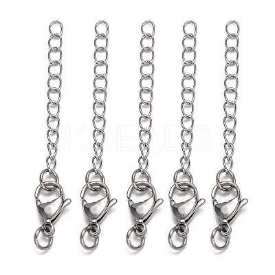 Non-Tarnish 304 Stainless Steel Chain Extender LS-X-STAS-O083-07-1