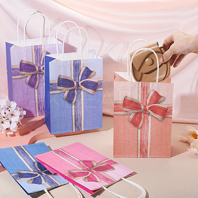 Rectangle Paper Gift Storage Bags with Handle CARB-TAC0003-01-1