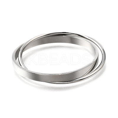304 Stainless Steel Bangles BJEW-V004-01P-1