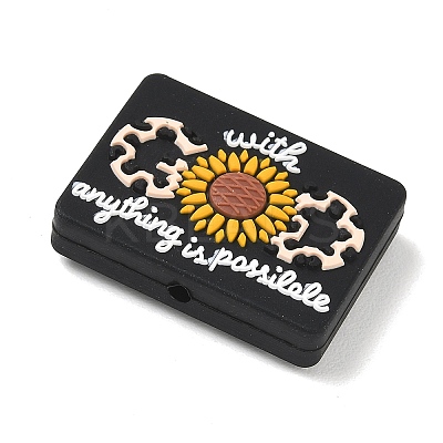Inspirational Silicone Beads SL-CBAF318-C03-1