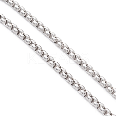 304 Stainless Steel Cable Chain & Venetian Chain & Rolo Chain Bracelet Making AJEW-JB01441-1