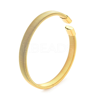 304 Stainless Steel Wire Mesh Cuff Bangles for Women LS-BJEW-D022-01D-G-1
