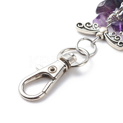 Handmade Lampwork Evil Eye Pendant Decoration HJEW-JM00773-1
