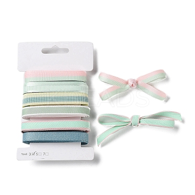 18 Yards 6 Styles Polyester Ribbon SRIB-Q022-F02-1