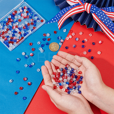 Independence Day Glass Beads Sets DIY-PH0023-63-1