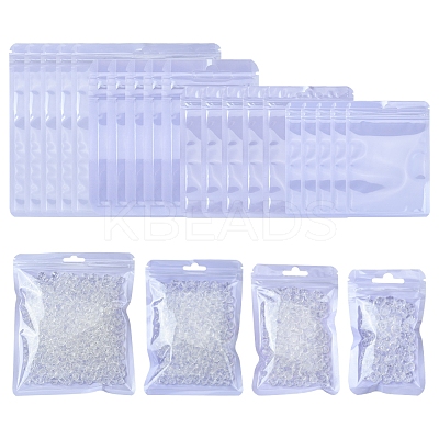 40Pcs 4 Styles Macaron Color Plastic Yin-yang Resealable Bags OPP-FS0001-18A-1
