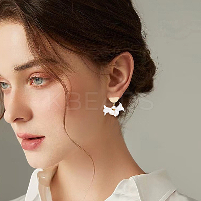 20Pcs Brass Stud Earring Findings KK-BBC0027-55-1