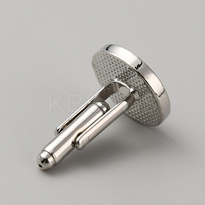Alloy Micro Pave Cubic Zirconia Cufflinks for Men FIND-WH0110-734-1