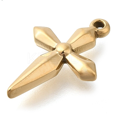 304 Stainless Steel Pendants STAS-P369-06G-1