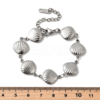 304 Stainless Steel Link Bracelets for Women BJEW-Q041-01A-P-1