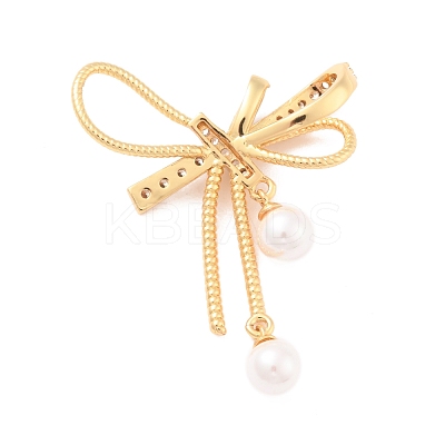 Eco-Friendly Brass Micro Pave Cubic Zirconia and Glass Beads Pendants KK-K268-40G-1