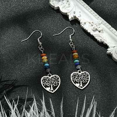 Alloy Tree of Life Dangle Earrings EJEW-JE05462-03-1