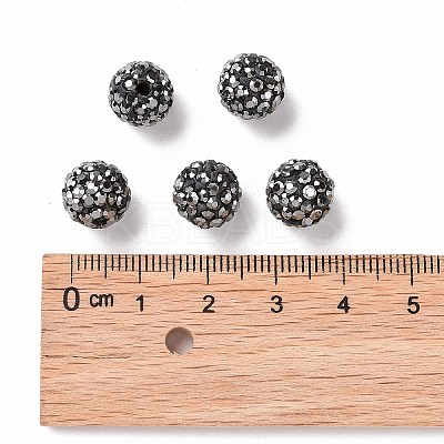 Pave Disco Ball Beads RB-A130-10mm-8-1