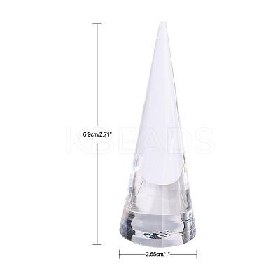 Acrylic Organic Glass Ring Displays RDIS-G005-04C-1