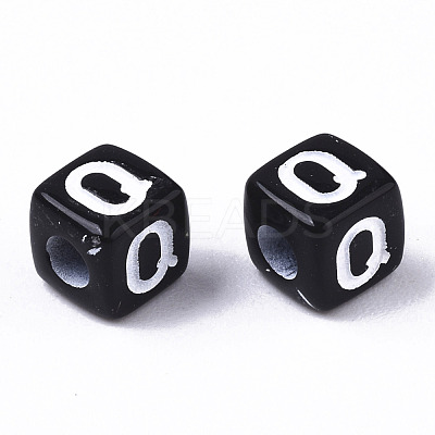Opaque Acrylic Beads SACR-N002-01Q-1