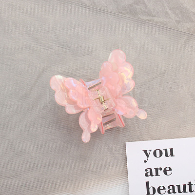 Butterfly Acrylic Claw Hair Clips PW-WG49228-04-1