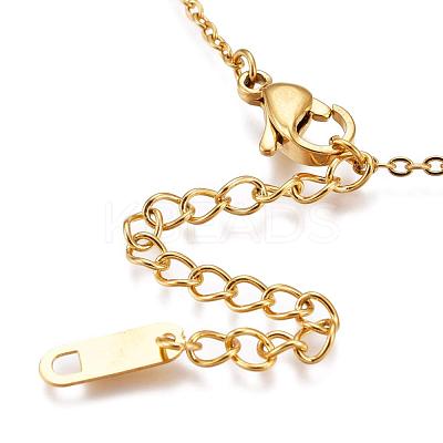 304 Stainless Steel Locket Pendant Necklaces NJEW-P169-01-1