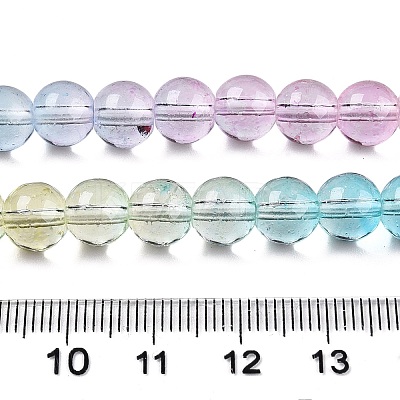 Baking Paint Transparent Glass Beads X-DGLA-M001-8mm-03-1
