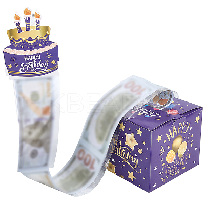 Happy Birthday Day Money Box for Cash Gift Pull DIY-WH200050-31A-1