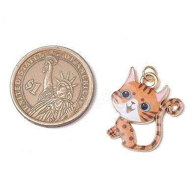 Alloy Enamel Pendants PALLOY-JF03561-1