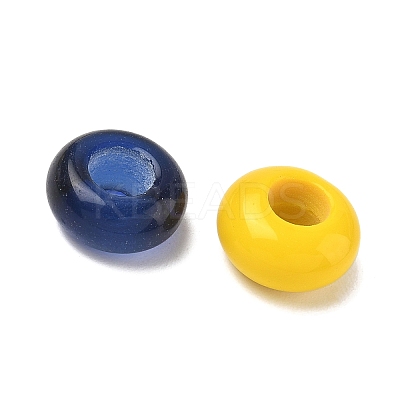 Glass European Beads GLAA-G124-01-1