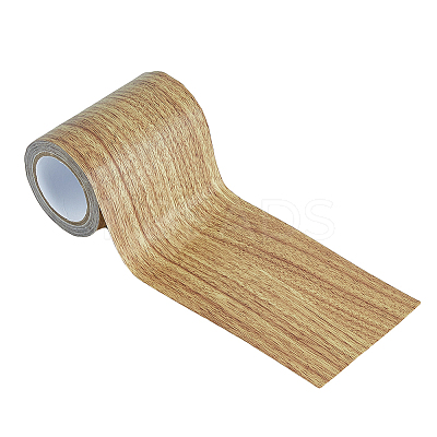 PE Imitation Wood Grain Adhesive Tape AJEW-WH0270-222I-1