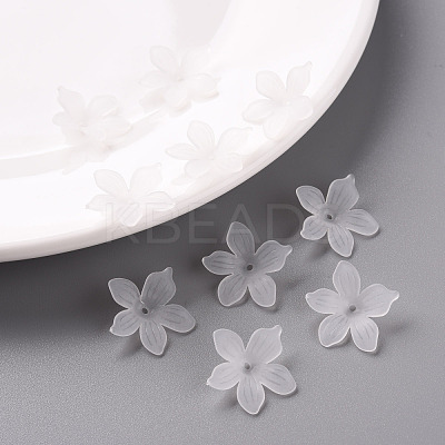 Frosted Acrylic Bead Caps MACR-S371-05A-701-1