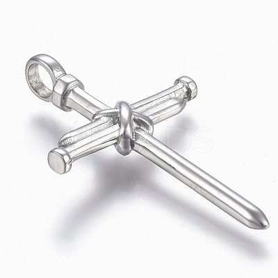 Tarnish Resistant 304 Stainless Steel Big Pendants STAS-L204-04P-1