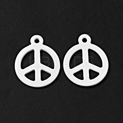 Spray Painted 201 Stainless Steel Pendants STAS-G304-04E-1