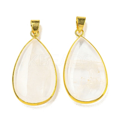 Natural Quartz Crystal Pendants G-K338-20G-1