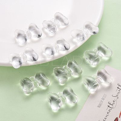 Transparent Acrylic Pendants TACR-T024-02BB-205-1