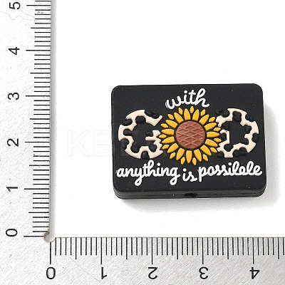 Inspirational Silicone Beads SL-CBAF318-C03-1