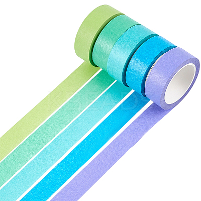 5 Rolls 5 Colors Masking Tape AJEW-CP0009-37-1