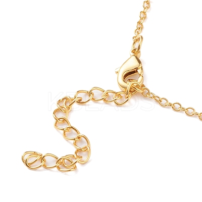 Brass Micro Pave Cubic Zirconia Heart Pendant Necklaces NJEW-Z003-01D-1