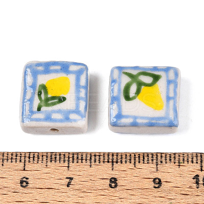Handmade Porcelain Beads PORC-T134-16B-1