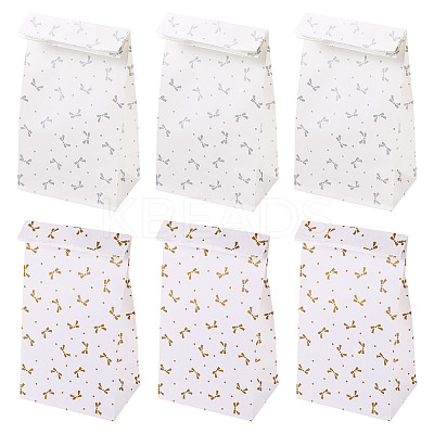 10Pcs 2 Colors Rectangle Paper Gift Bags ABAG-TA0001-71-1