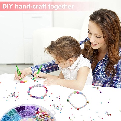 DIY Stretch Bracelet Making Kit DIY-YW0007-65-1