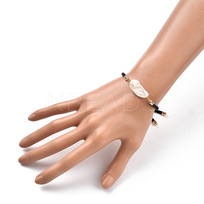 Adjustable Nylon Twisted Cord Slider Bracelets BJEW-JB05322-02-1