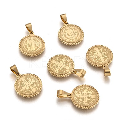 304 Stainless Steel Pendants Ion Plating(IP) LS-STAS-O065-18-1