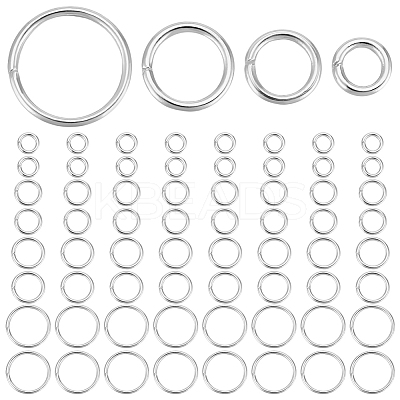 600Pcs 4 Styles 304 Stainless Steel Open Jump Rings STAS-BBC0006-01-1
