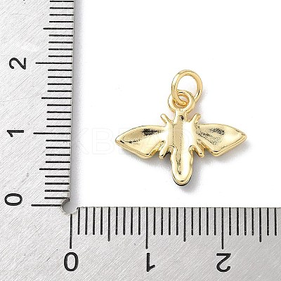 Insect Themes Brass Enamel Pendants KK-B155-01A-02G-1