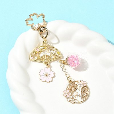Alloy Enamel Pendant Keychains HJEW-FS00052-01-1