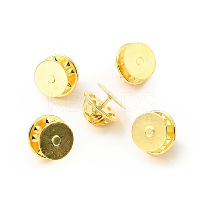 120Pcs Brass Butterfly Clutches Pin Backs KK-J303-01G-1