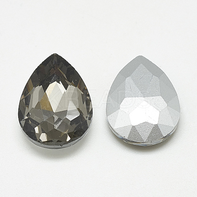 Pointed Back Glass Rhinestone Cabochons RGLA-T081-10x14mm-03-1