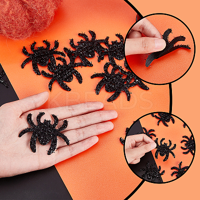 40Pcs Non-Woven Fabric Stickers Halloween Decorations AJEW-GF0005-06-1