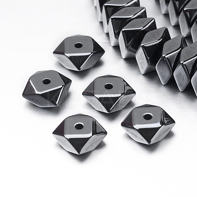 Non-magnetic Synthetic Hematite Beads Strands G-P341-40-4x8mm-1
