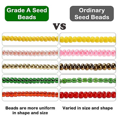 6/0 Round Glass Seed Beads SEED-J011-F6-165-1