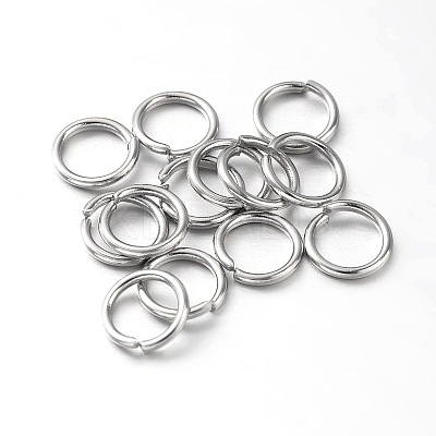 Eco-Friendly PVD Vacuum Plating & Long-Lasting Plated Brass Open Jump Rings KK-E663-5mm-P-1