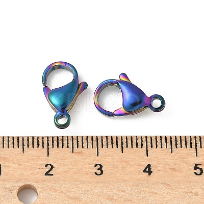 304 Stainless Steel Lobster Claw Clasps STAS-T065-17mm-34RC-1