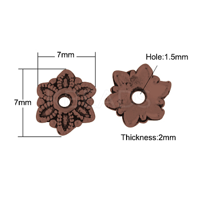 Tibetan Style Caps LS-TIBEB-Q022-R-FF-1